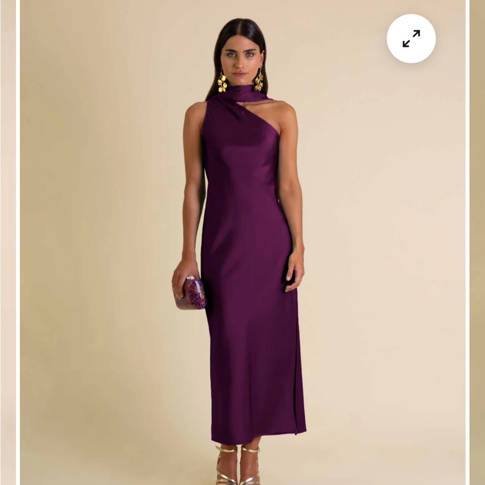 NWT, THE-ARE dress in plum, size L